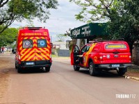 Motociclista bate na traseira de outra moto e fica ferido no Bairro Morumbi em Foz do Iguaçu Motociclista bate na traseira de outra moto e fica ferido no Bairro Morumbi em Foz do Iguaçu