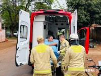 Motociclista bate na traseira de outra moto e fica ferido no Bairro Morumbi em Foz do Iguaçu Motociclista bate na traseira de outra moto e fica ferido no Bairro Morumbi em Foz do Iguaçu