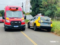 Homem é agredido com golpes de vergalhão por suspeito de usava capuz em Foz do Iguaçu Homem é agredido com golpes de vergalhão por suspeito de usava capuz em Foz do Iguaçu