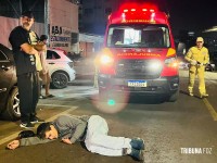 Homem é atropelado por carro na Vila Portes e é socorrido pelo Siate Homem é atropelado por carro na Vila Portes e é socorrido pelo Siate