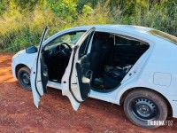 GM localiza na área rural de Foz carro de motorista de aplicativo tomado em assalto GM localiza na área rural de Foz carro de motorista de aplicativo tomado em assalto