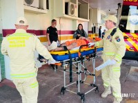 Detento torce o joelho dentro da unidade prisional e precisa ser encaminhado ao Hospital Municipal de Foz do Iguaçu Detento torce o joelho dentro da unidade prisional e precisa ser encaminhado ao Hospital Municipal de Foz do Iguaçu