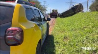 Homem furta van escolar, tenta fugir e acaba preso após veículo tombar em Foz do Iguaçu Homem furta van escolar, tenta fugir e acaba preso após veículo tombar em Foz do Iguaçu