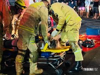 Acidente entre carro e ônibus termina com colisão contra muro de residência na Vila C Acidente entre carro e ônibus termina com colisão contra muro de residência na Vila C