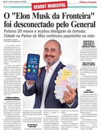 O "Elon Musk da Fronteira" foi desconectado pelo General O "Elon Musk da Fronteira" foi desconectado pelo General