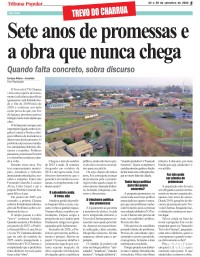 TREVO DO CHARRUA: Sete anos de promessas e a obra que nunca chega TREVO DO CHARRUA: Sete anos de promessas e a obra que nunca chega