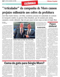 "Articulador" da campanha de Moro causou prejuízo milionário aos cofres da prefeitura "Articulador" da campanha de Moro causou prejuízo milionário aos cofres da prefeitura