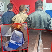 Três homens embriagados são presos após removerem estrutura metálica de ponte no Paraguai Três homens embriagados são presos após removerem estrutura metálica de ponte no Paraguai