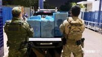 PF e PM apreendem 15,5 mil maços de cigarros paraguaios em depósito clandestino em Itaipulândia PF e PM apreendem 15,5 mil maços de cigarros paraguaios em depósito clandestino em Itaipulândia