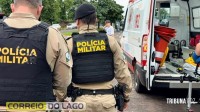 Colisão entre dois veículos termina com um invadindo muro de residência no centro de Santa Helena Colisão entre dois veículos termina com um invadindo muro de residência no centro de Santa Helena
