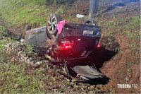 Veículo de placas brasileiras capota e é apreendido pela Polícia após a descoberta de uma garrafa de uísque quebrada em Ciudad Del Este Veículo de placas brasileiras capota e é apreendido pela Polícia após a descoberta de uma garrafa de uísque quebrada em Ciudad Del Este
