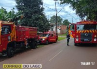 Incêndio destrói abrigo improvisado em área de mata da Itaipu Binacional em Santa Helena Incêndio destrói abrigo improvisado em área de mata da Itaipu Binacional em Santa Helena