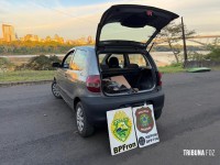 PF e PM apreendem mercadorias, eletrônicos e cigarros após travessias irregulares pelos rios em Foz do Iguaçu PF e PM apreendem mercadorias, eletrônicos e cigarros após travessias irregulares pelos rios em Foz do Iguaçu