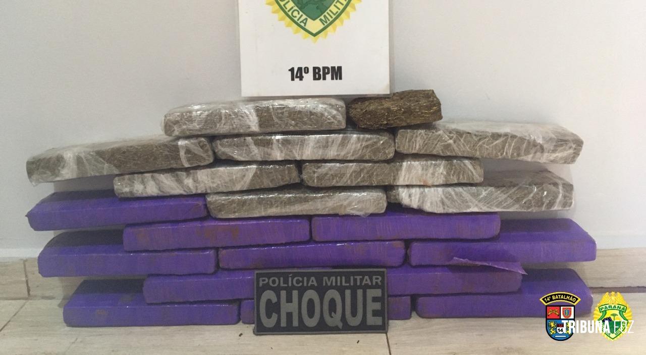 CHOQUE apreende maconha com passageiro na rodoviária de Foz do Iguaçu