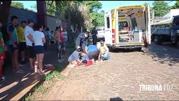 Motociclista delivery é baleado nas costas em Ciudad Del Este