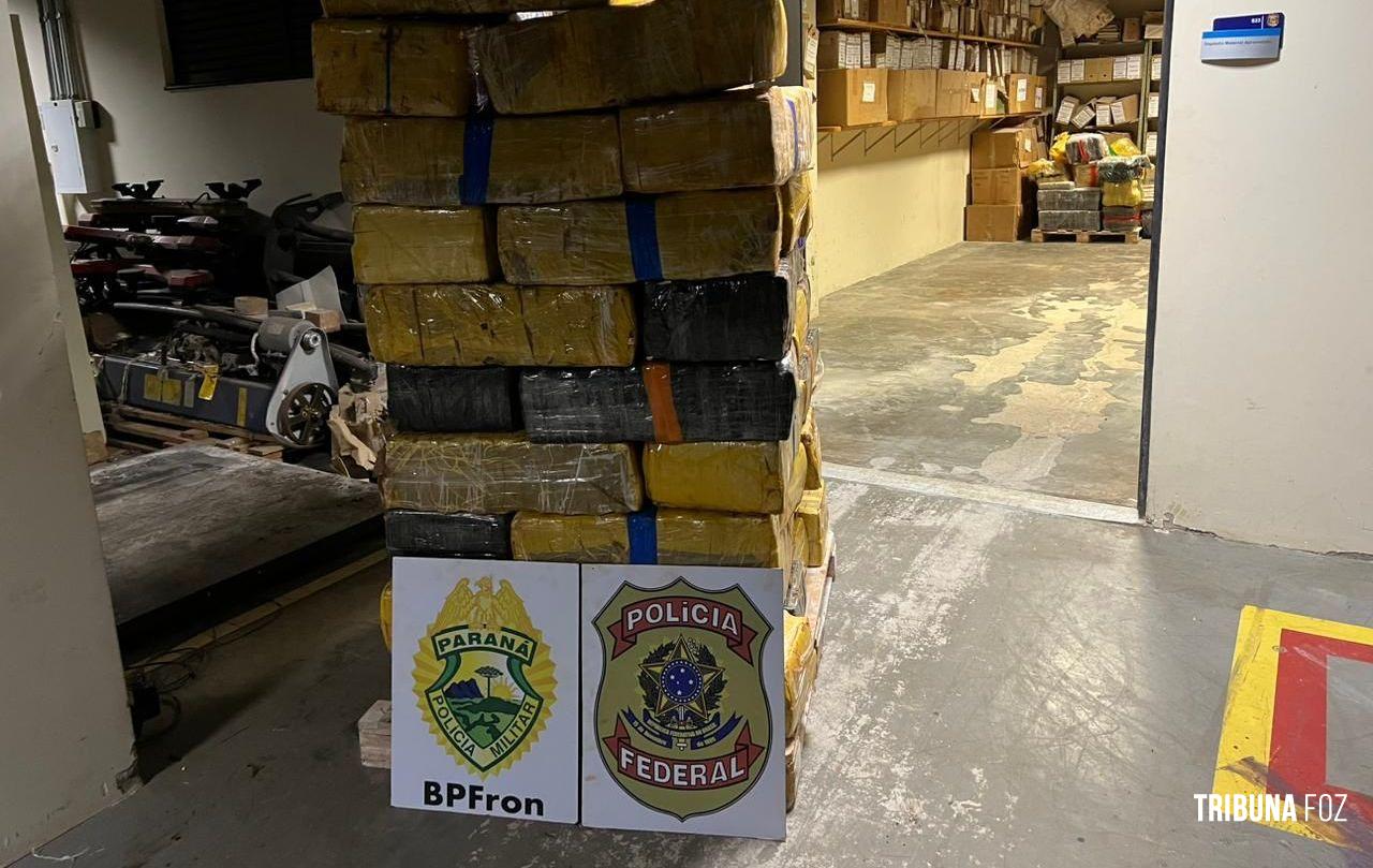 PF e BPFRON apreendem 961 Kg de maconha em Santa Helena