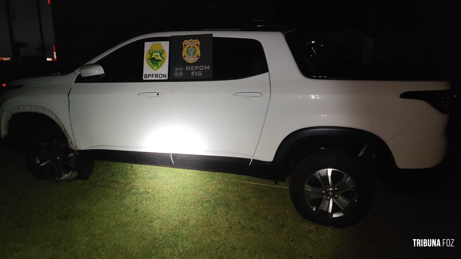 PF e BPFRON recuperam carro roubado em Santa Terezinha de Itaipu