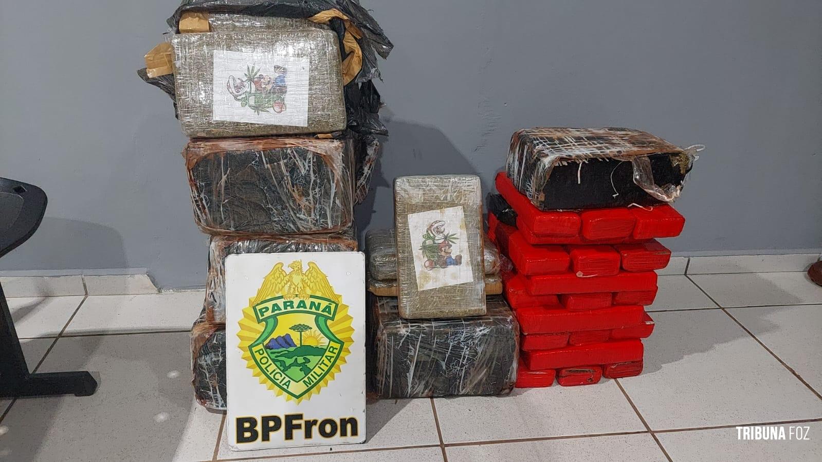 BPFRON apreende carro carregado com drogas em SMI