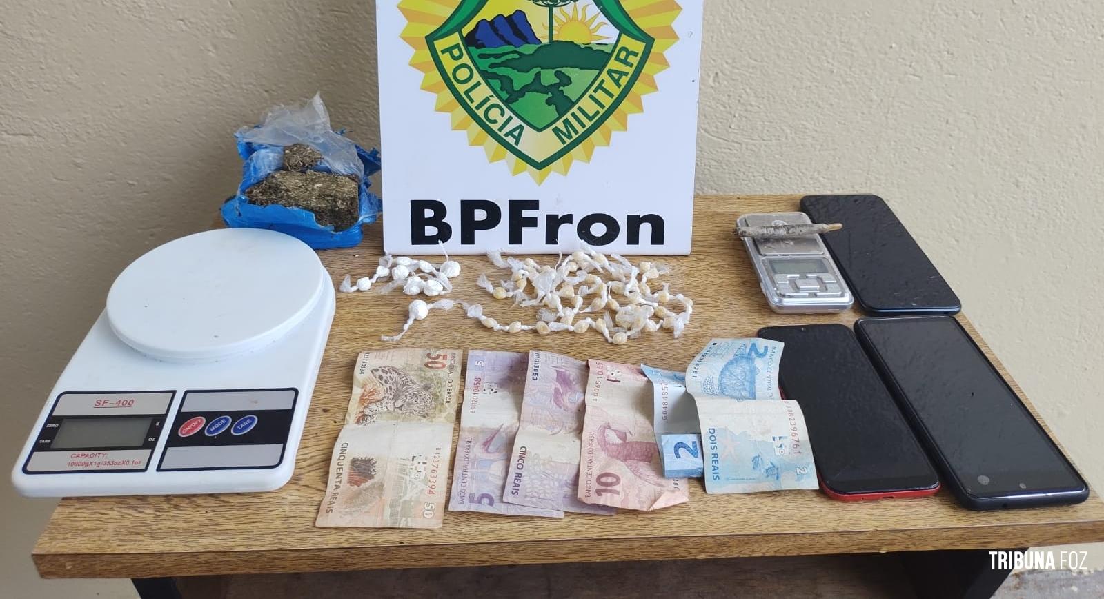 BPFRON apreende drogas em Santa Izabel do Ivaí