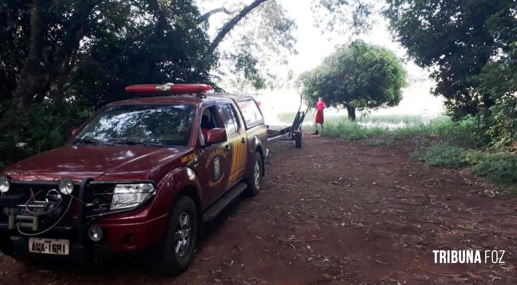 Buscas dos dois jovens que desapareceram no Lago de Itaipu serão retomadas amanhã