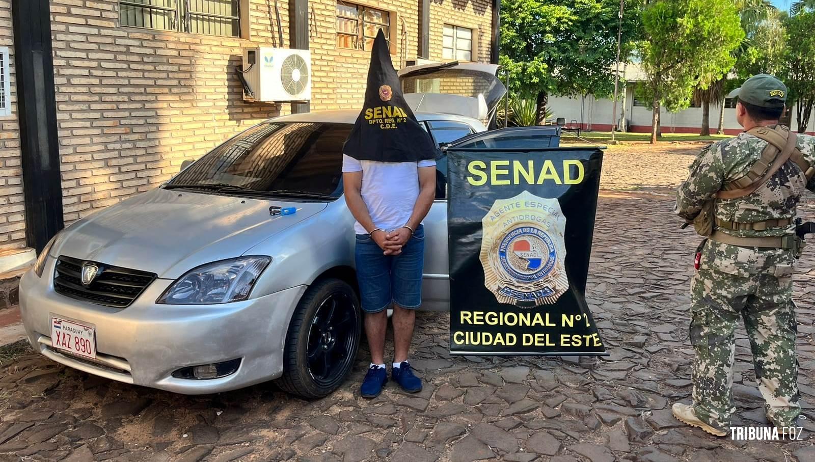 Homem é preso 7,5 Kg de cocaína em Ciudad Del Este