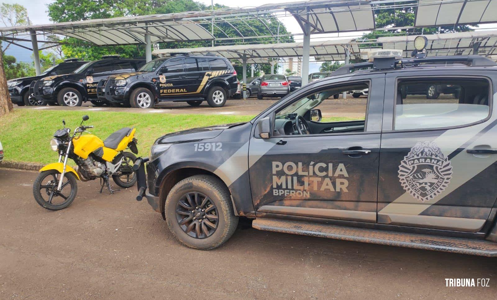 BPFRON apreende milhares de ampolas e comprimidos anabolizantes contrabandeados em Foz do Iguaçu