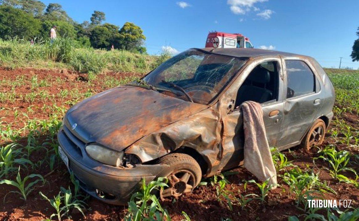 Homem morre após ser ejetado em capotamento em Santa Helena