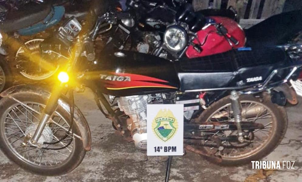 PM recupera motocicleta furtada em Medianeira