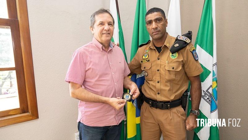 Prefeito Chico Brasileiro recebe visita do novo Comandante-Geral da Polícia Militar do Paraná