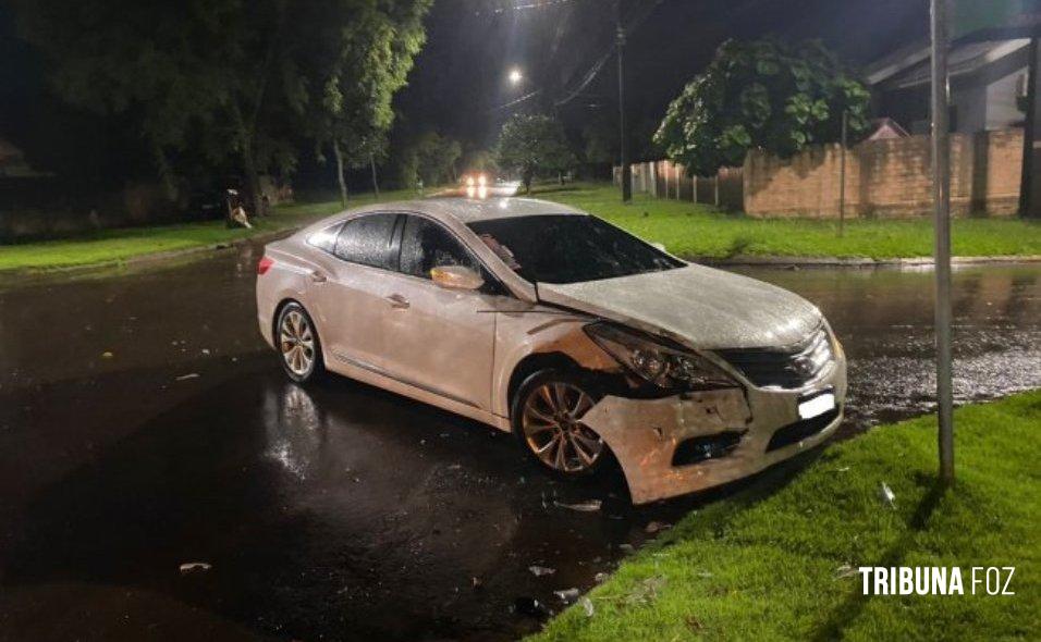 Veículos colidem em cruzamento no Bairro Cidade Alta, em Santa Helena