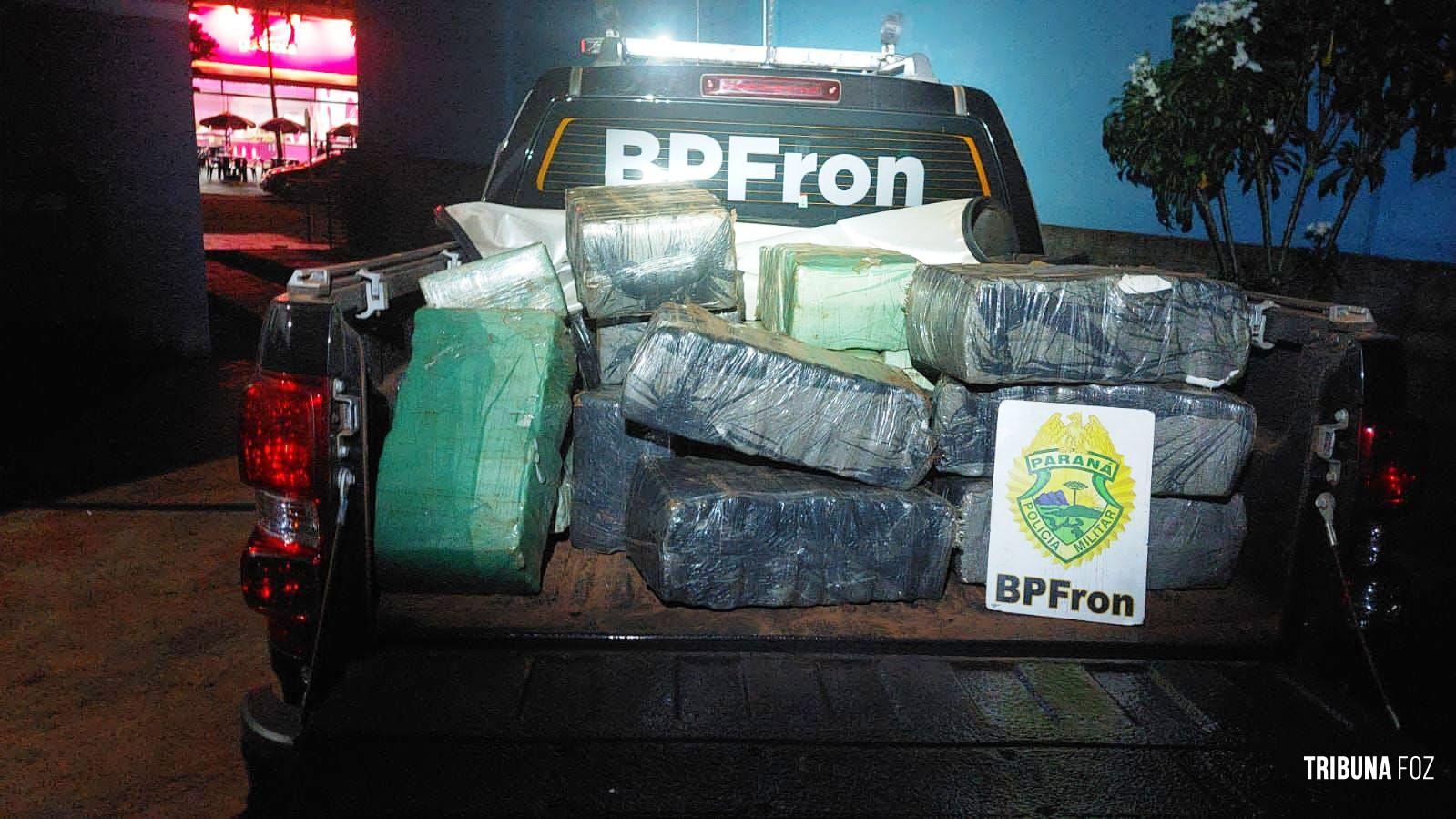 BPFRON apreende 1624 Kg de maconha em Pato Bragado