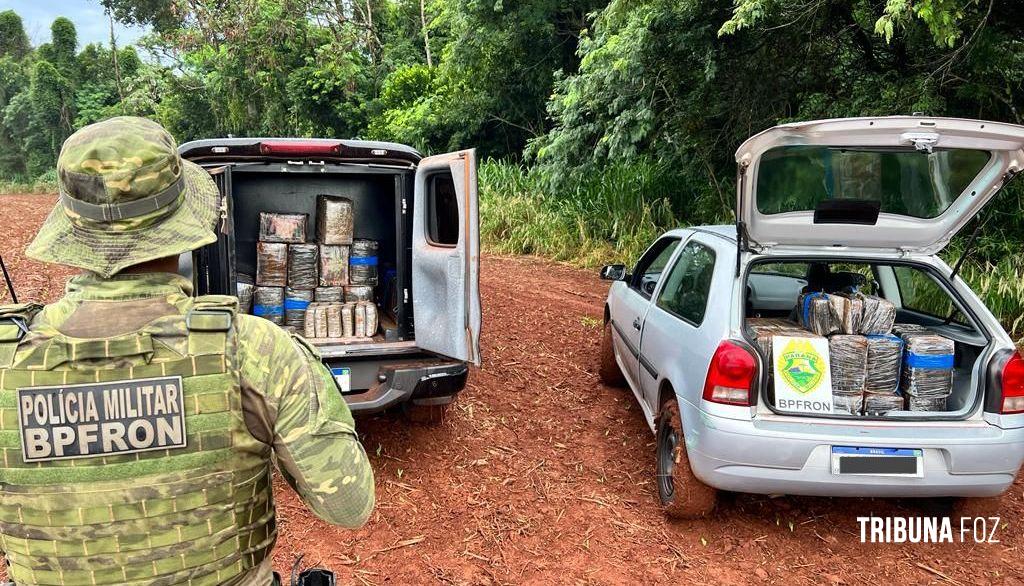 BPFRON apreende 191,7 Kg de maconha em Santa Helena