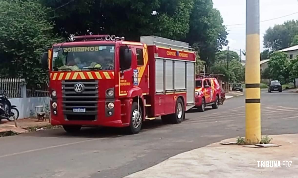 Curto circuito mobiliza o Corpo de Bombeiros no Porto Meira