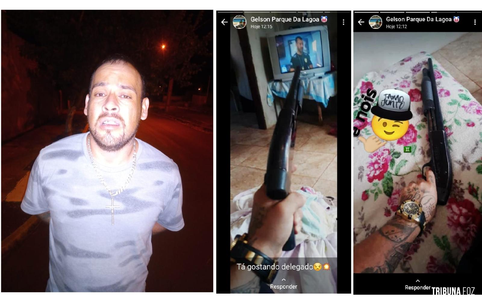 Homem é preso após fazer ameaças ao delegado do GDE pelas redes sociais