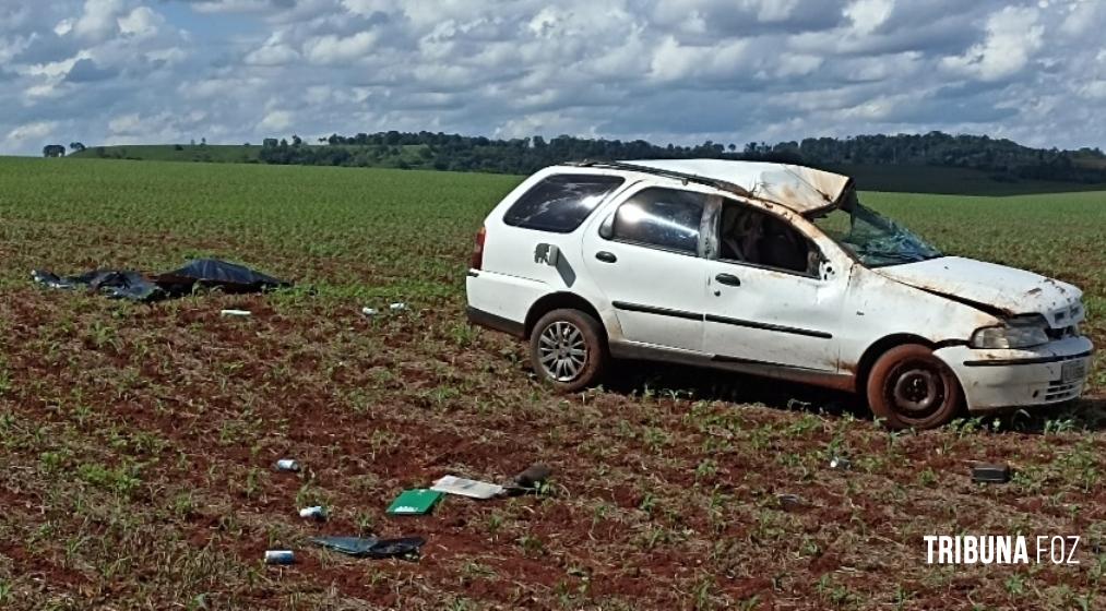 Mulher morre em grave acidente na estrada da São Lourenço em São Miguel do Iguaçu