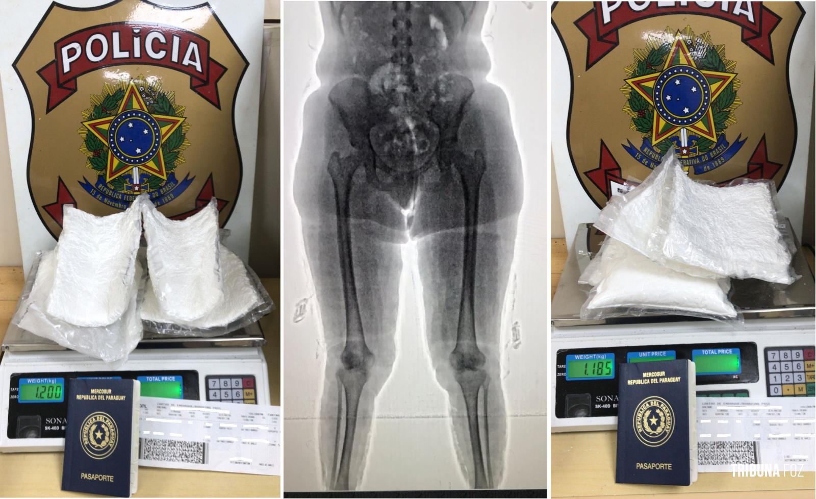 PF prende casal de paraguaios com 2,385 Kg de cocaína no Aeroporto de Foz do Iguaçu