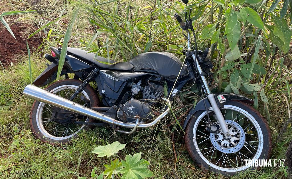 Policia Civil de Santa Terezinha de Itaipu recupera motocicleta furtada a quase uma semana 