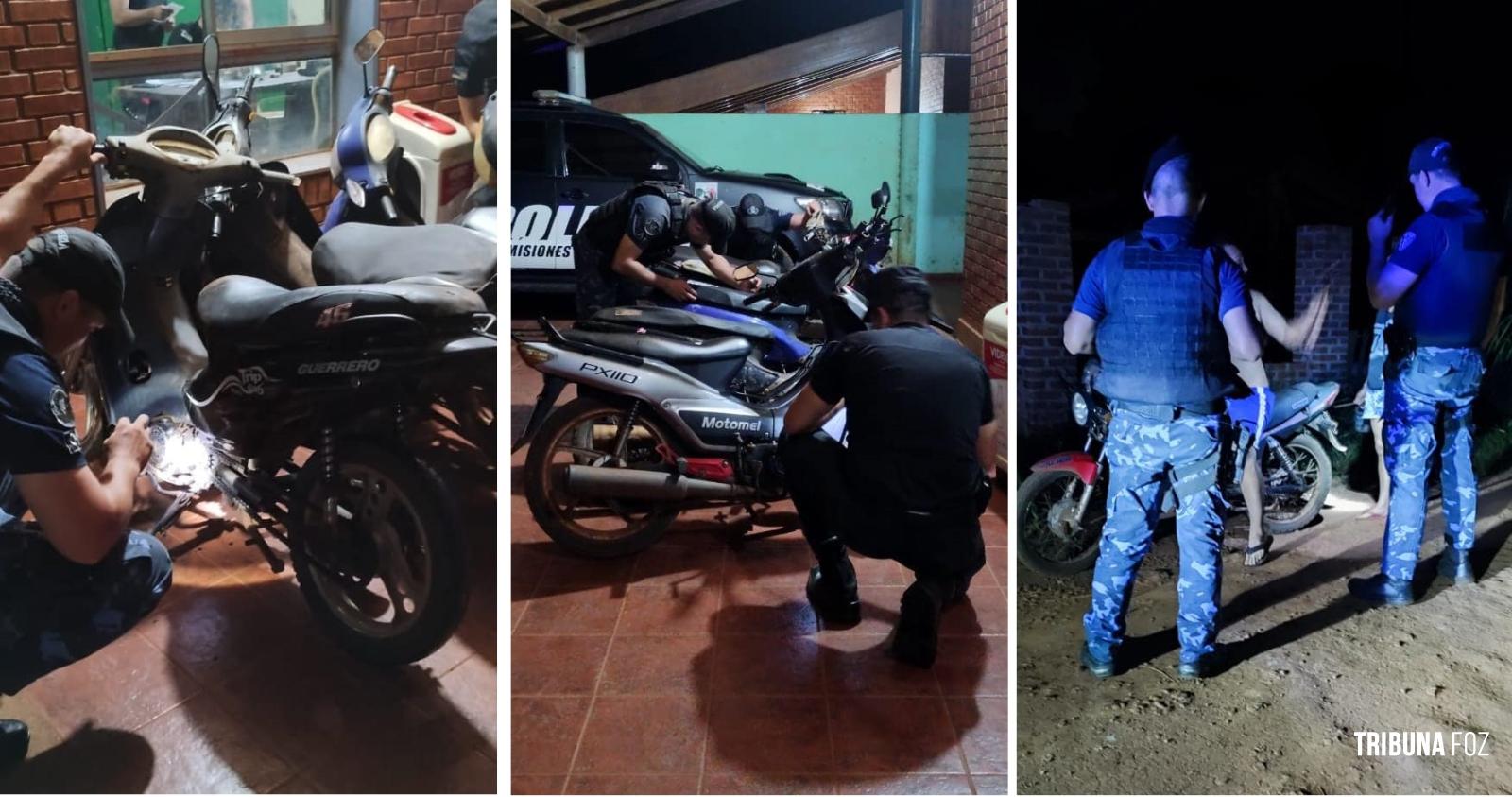 Policia de Misiones apreende cinco motos em Puerto Iguazu