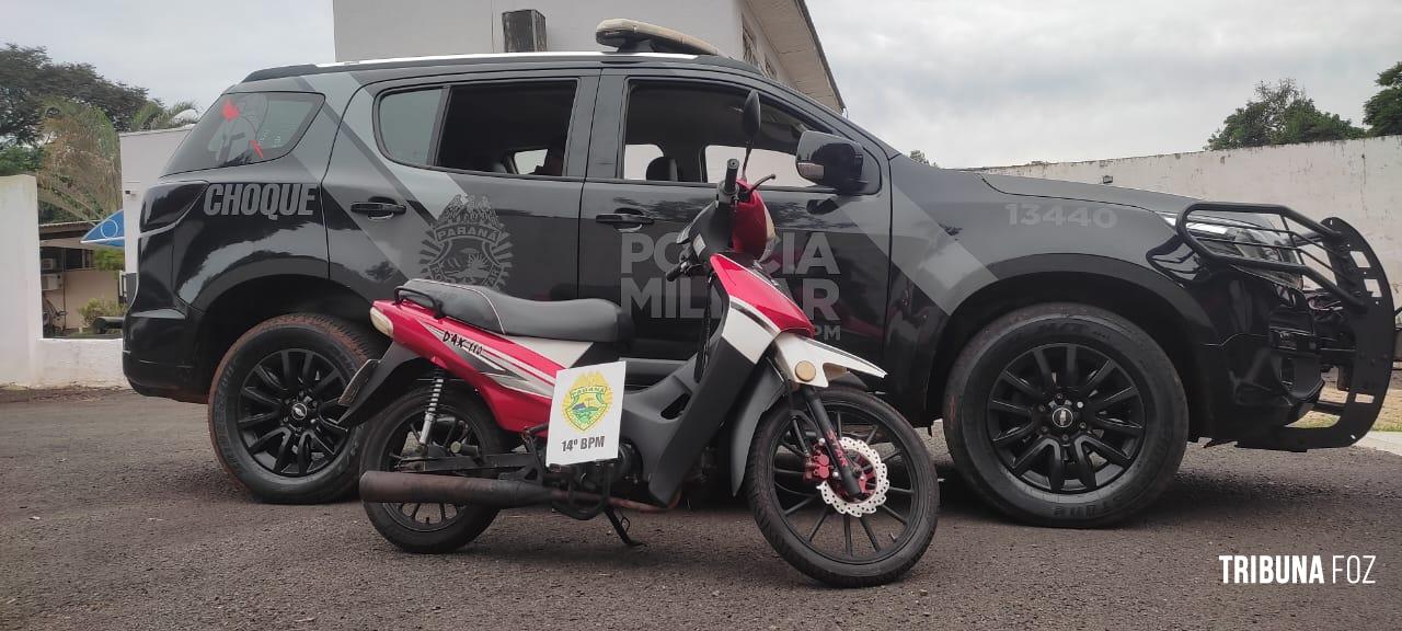 Polícia Militar recupera motocicleta furtada no Bairro Porto Meira