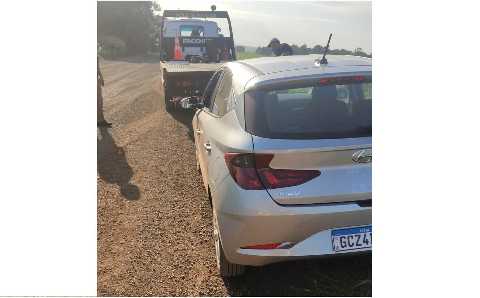 Polícia Militar recupera veículo roubado no Bairro Três Lagoas