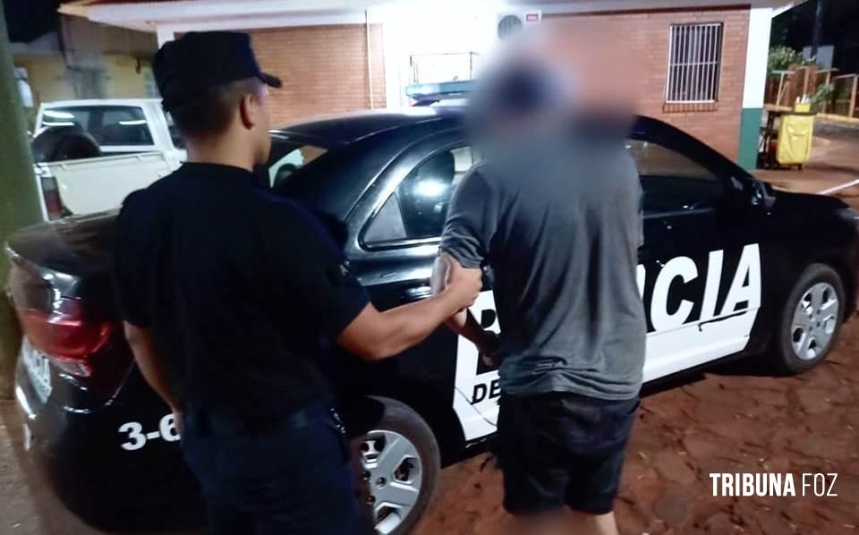 Roubou uma garrafa de vinho em um supermercado de Puerto Iguazu e acabou preso