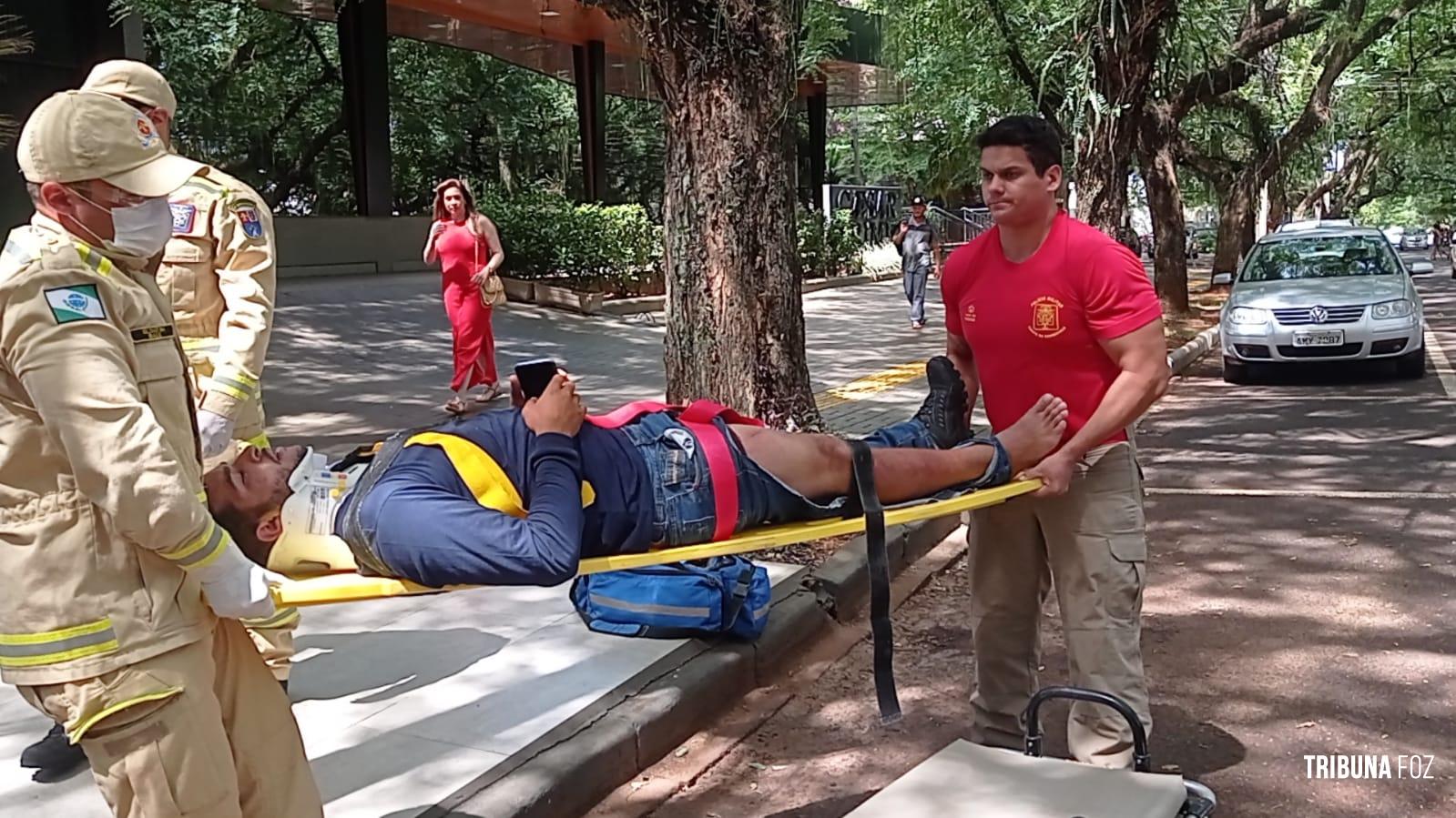 Siate socorre motociclista após colisão no Jardim Polo Centro