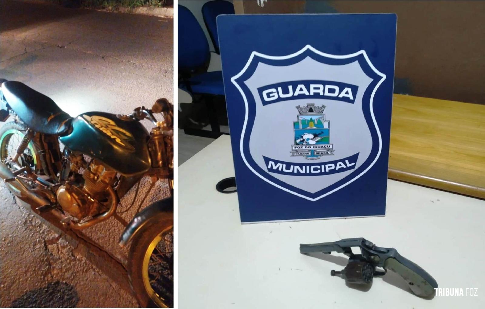 GM apreende menores com revolver 22 e motocicleta furtada no Bairro Porto Belo