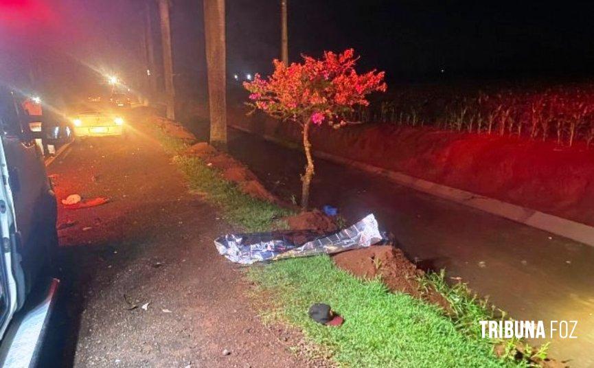 Grave acidente na rodovia PR-488 em Santa Helena resulta na morte de motociclista