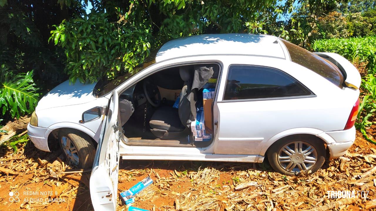 Polícia Civil de Matelândia apreende veículo carregado com cigarros contrabandeados 