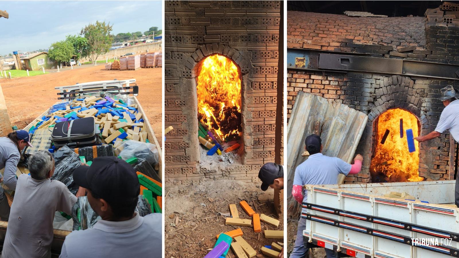 Policia Civil de Santa Terezinha de Itaipu realiza a segunda incineração de drogas do ano