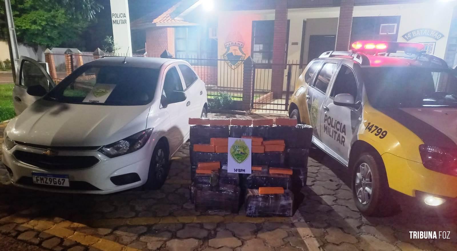 Polícia Militar apreende 302 Kg de maconha e recupera veículo em São Miguel do Iguaçu