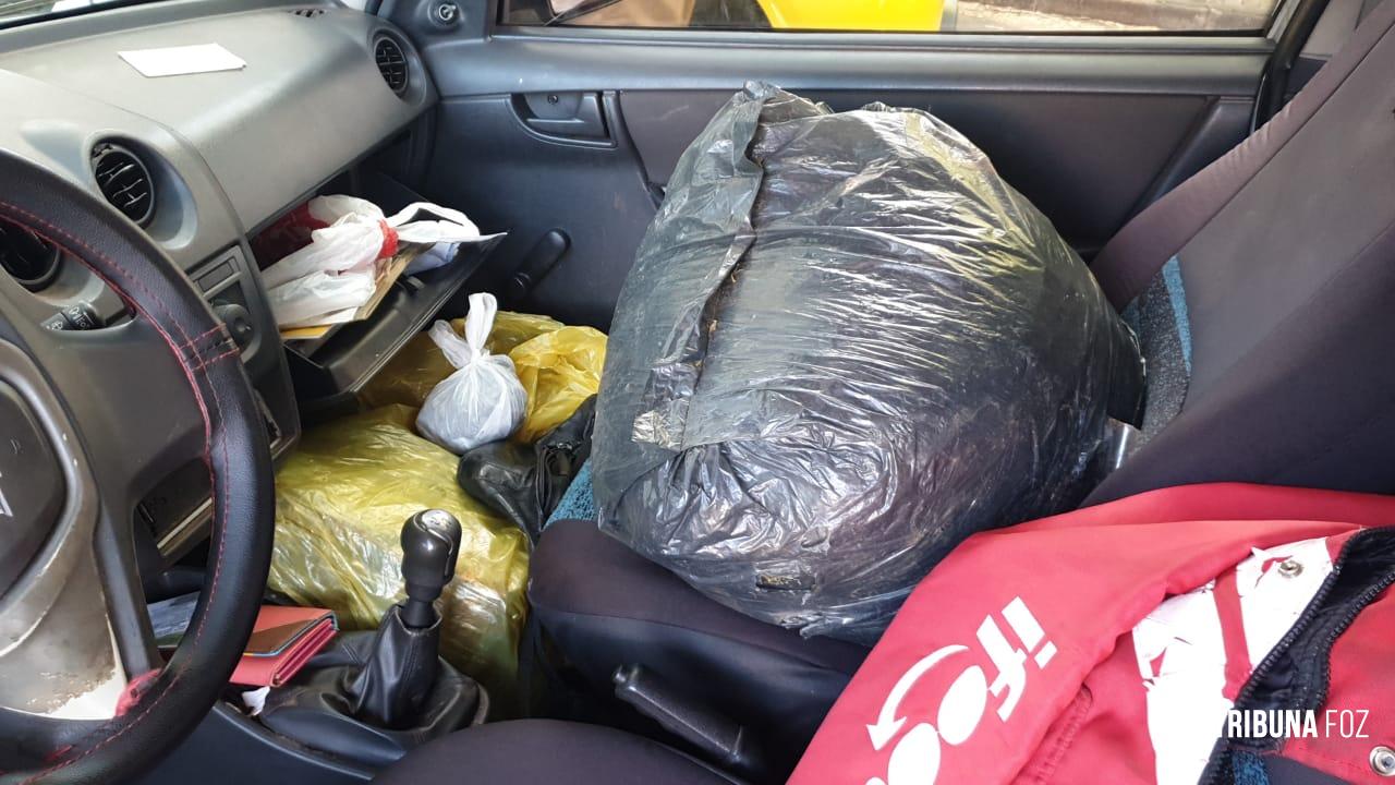 Policia Militar prende traficante que transportava 78 Kg de maconha no centro de Foz 