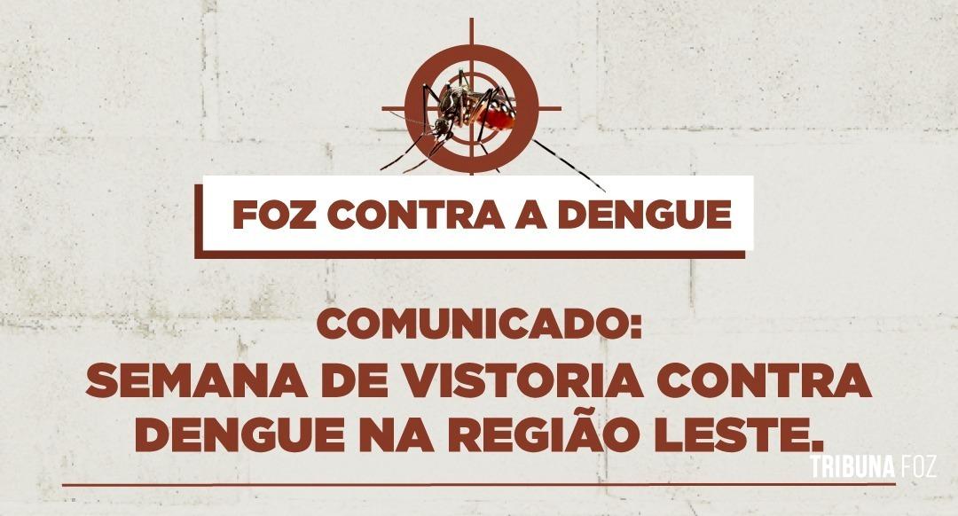 Prefeitura de Foz promove semana de vistorias contra a dengue na região Leste