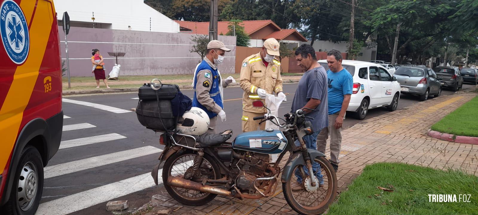 Siate socorre motociclista após colisão na Vila Yolanda